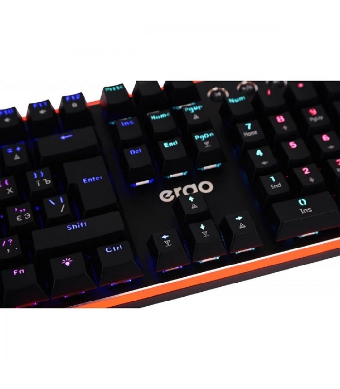 Клавіатура механічна Ergo KB-955 RGB, Black, USB з підсвічуванням Клавіатура механічна Ergo KB-955 RGB, Black, USB з підсвічуванням