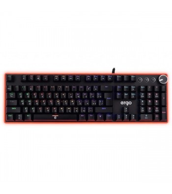 Клавіатура механічна Ergo KB-955 RGB, Black, USB з підсвічуванням