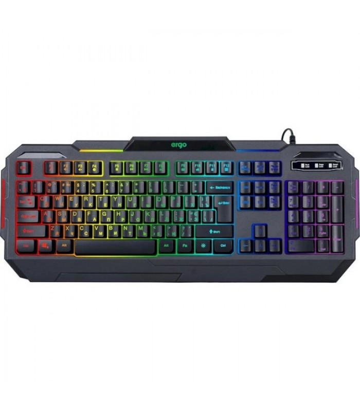 Клавіатура для ПК Ergo KB-680 чорна з підсвічуванням Клавіатура для ПК Ergo KB-680 чорна з підсвічуванням