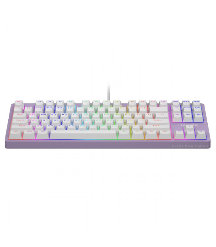 Механічна клавіатура для ПК Hator Rockfall 2 Mecha TKL Orange Lilac Механічна клавіатура для ПК Hator Rockfall 2 Mecha TKL Orange Lilac