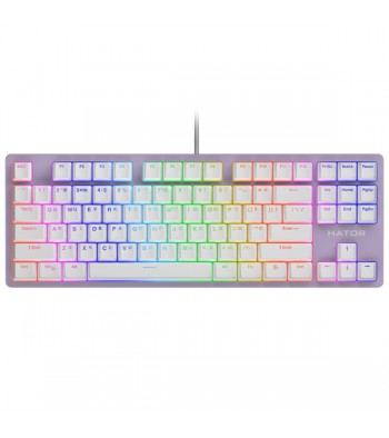 Механічна клавіатура для ПК Hator Rockfall 2 Mecha TKL Orange Lilac