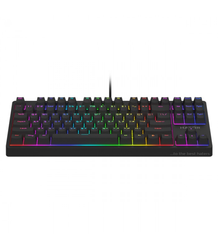 Механічна клавіатура Hator Rockfall 2 Mecha TKL Orange чорна Механічна клавіатура Hator Rockfall 2 Mecha TKL Orange чорна