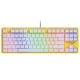 Клавіатура для ПК механічна Hator Rockfall 2 Mecha TKL Orange USB Yellow (HTK-722)