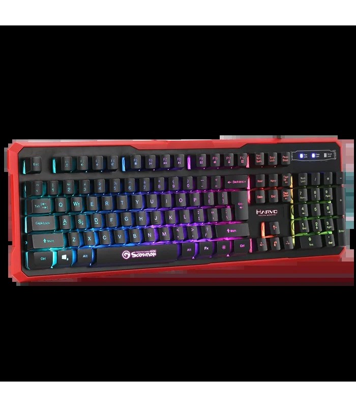 Клавіатура Marvo K629G Black, USB, Multi-LED підсвічування