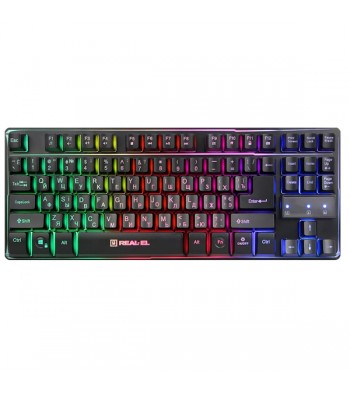 Клавіатура REAL-EL Gaming 8710 TKL Backlit USB