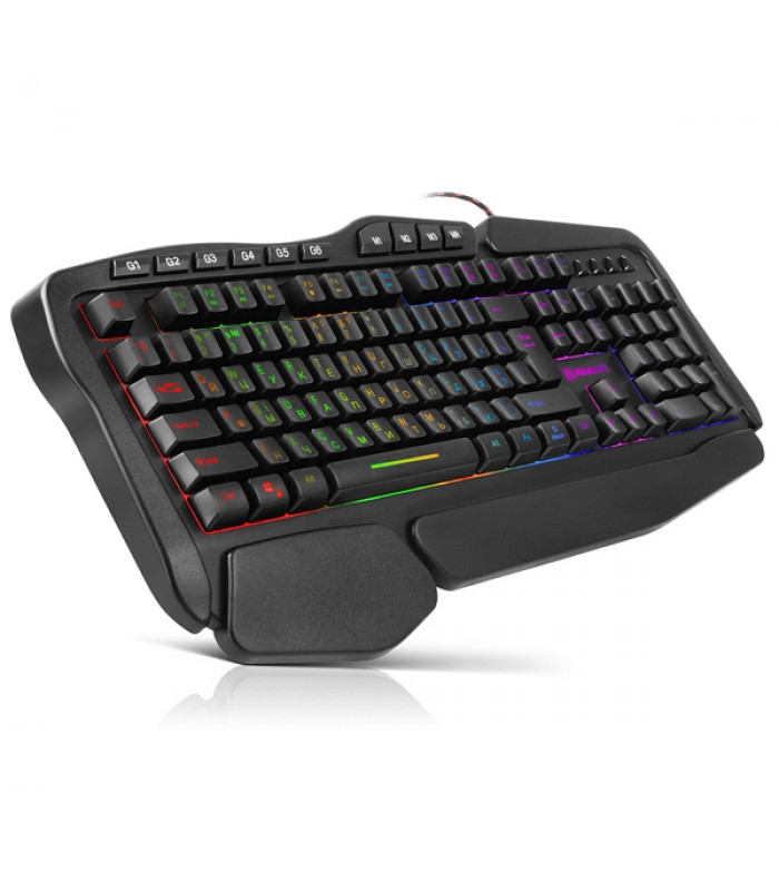 Клавіатура REAL-EL Gaming 8900 RGB Macro, USB Black з підсвічуванням