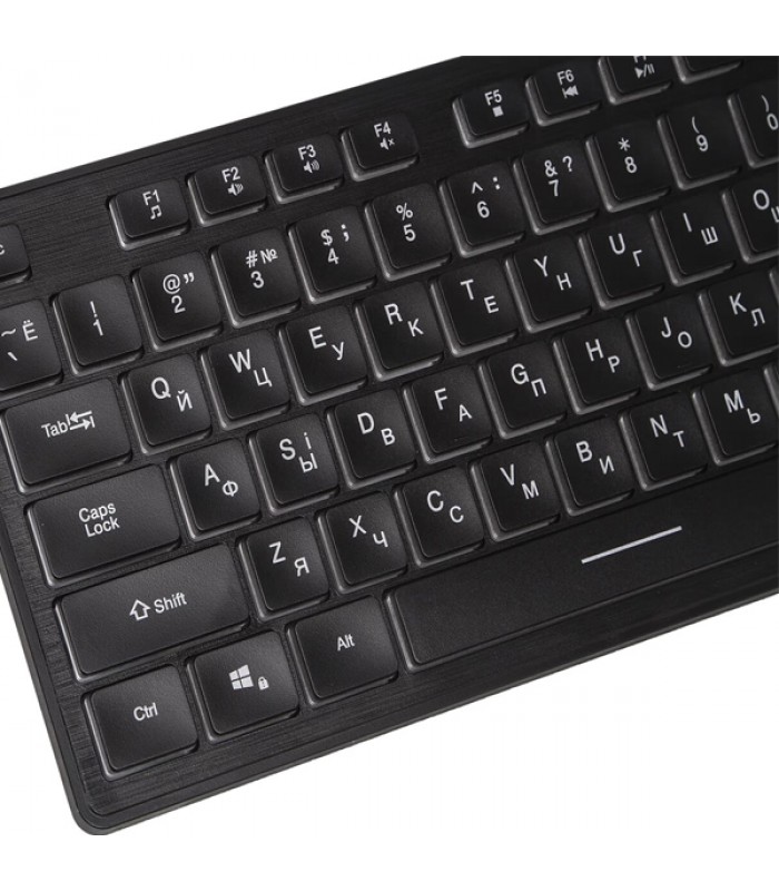 Клавіатура REAL-EL Comfort 7070 Backlit USB чорна з підсвічуванням Клавіатура REAL-EL Comfort 7070 Backlit USB чорна з підсвічуванням