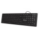 Клавіатура REAL-EL Comfort 7070 Backlit USB чорна з підсвічуванням