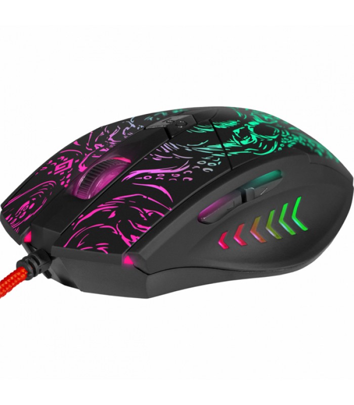 Мишка Defender Titan GM-650L оптична з RGB підсвічуванням чорна