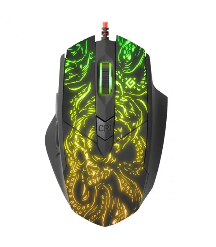 Мишка Defender Titan GM-650L оптична з RGB підсвічуванням чорна