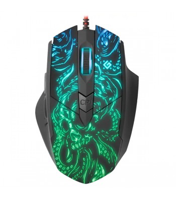 Мишка Defender Titan GM-650L оптична з RGB підсвічуванням чорна