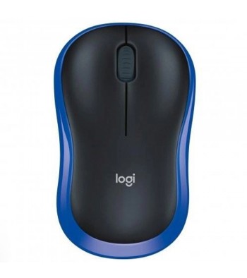 Бездротова мишка Logitech M185 Чорно-блакитна