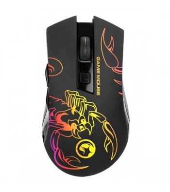Мишка Marvo M209, Black, USB чорна з підсвіткою