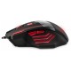 Мишка Esperanza MX201 Wolf Black/Red оптична з RGB підсвічуванням чорна