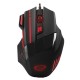 Мишка Esperanza MX201 Wolf Black/Red оптична з RGB підсвічуванням чорна