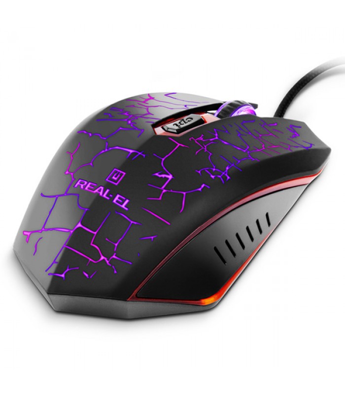 Мишка REAL-EL RM-505 оптична з RGB підсвічуванням ігрова Мишка REAL-EL RM-505 оптична з RGB підсвічуванням ігрова